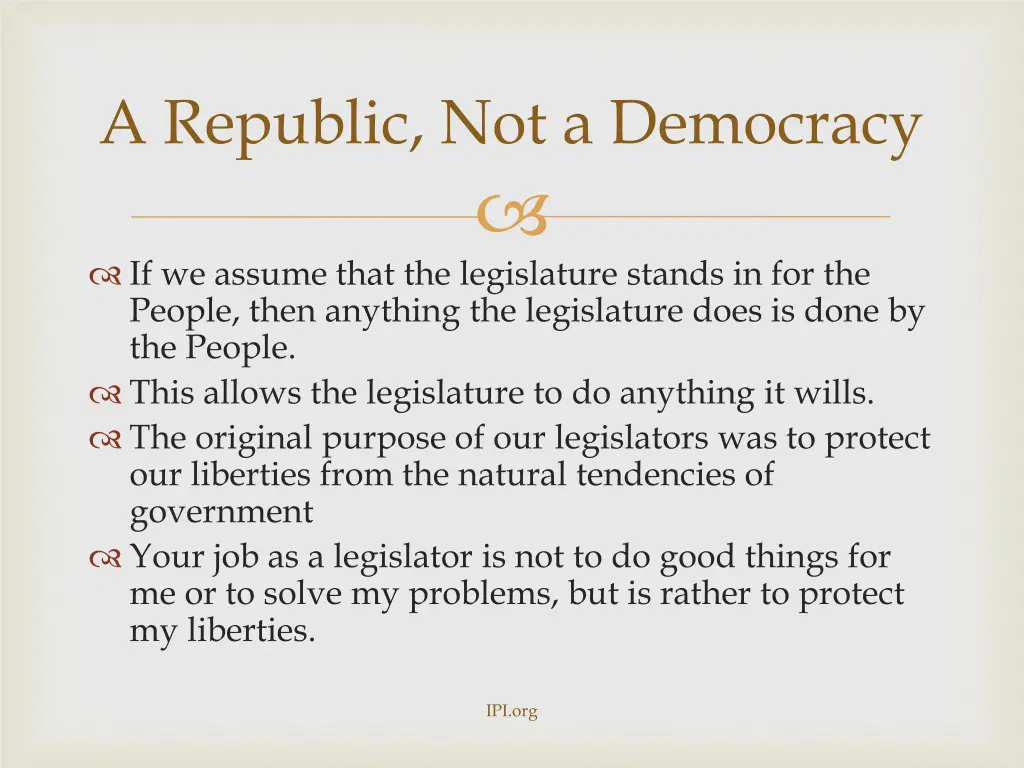 a republic not a democracy 3