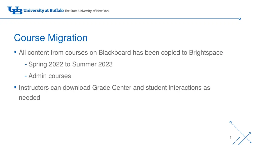 course migration