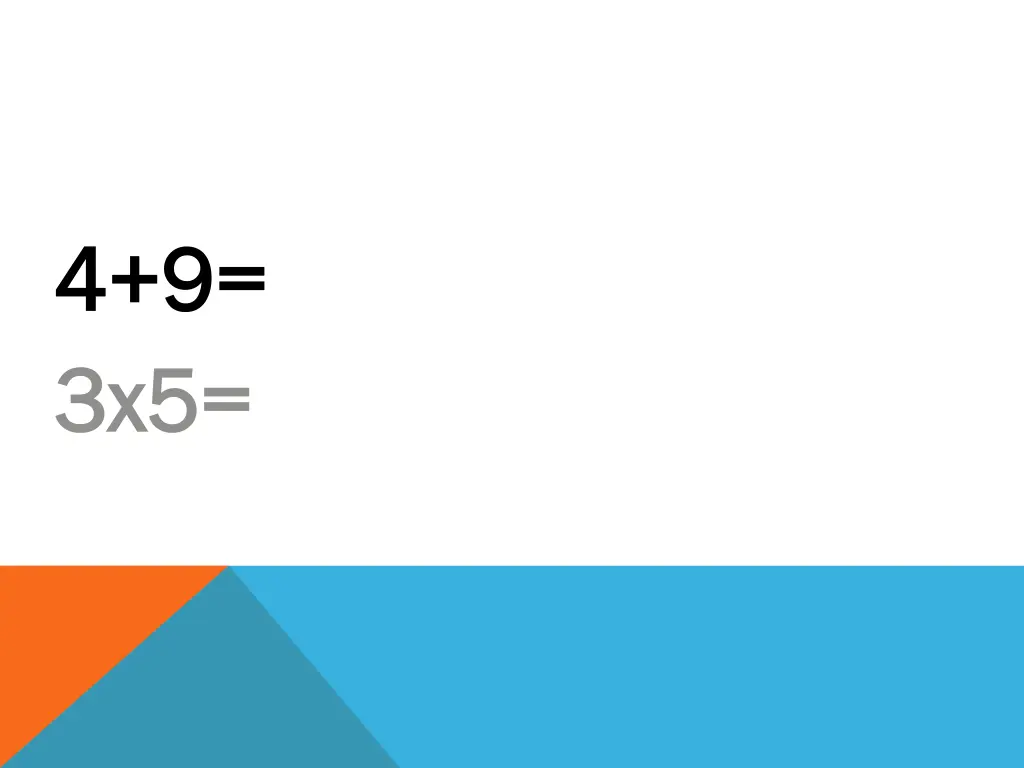4 9 4 9 3x5 3x5