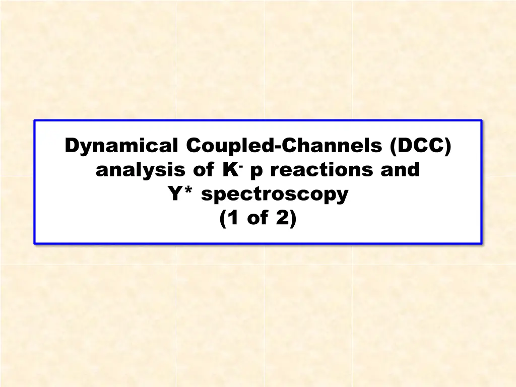 dynamical coupled channels dcc analysis