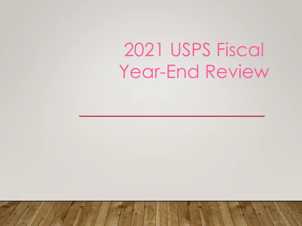 2021 usps fiscal year end review