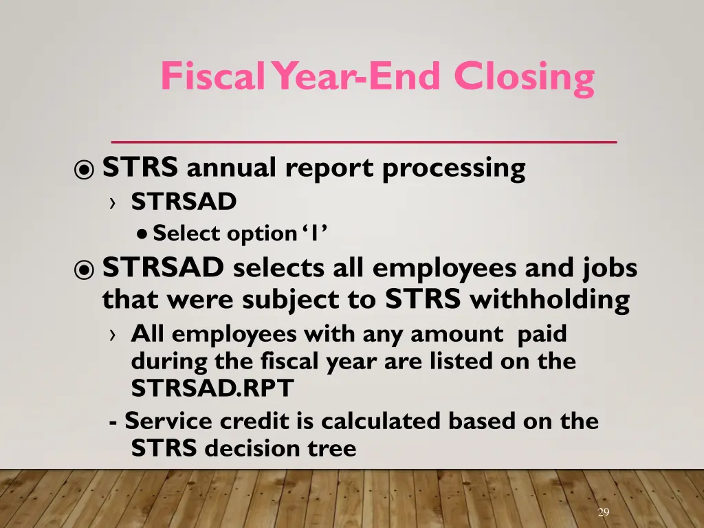 fiscal year end closing 1