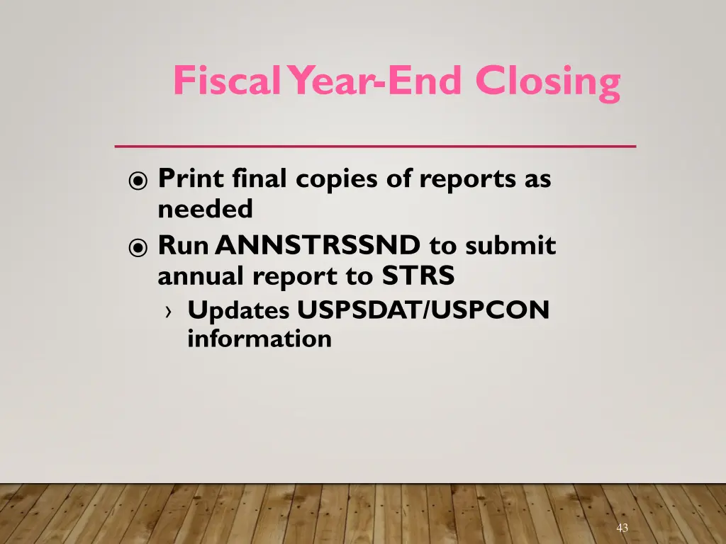 fiscal year end closing 15