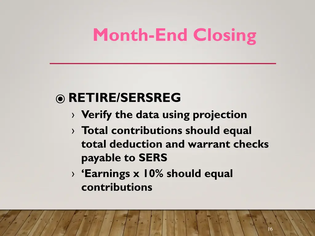 month end closing