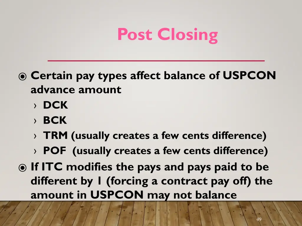 post closing 1