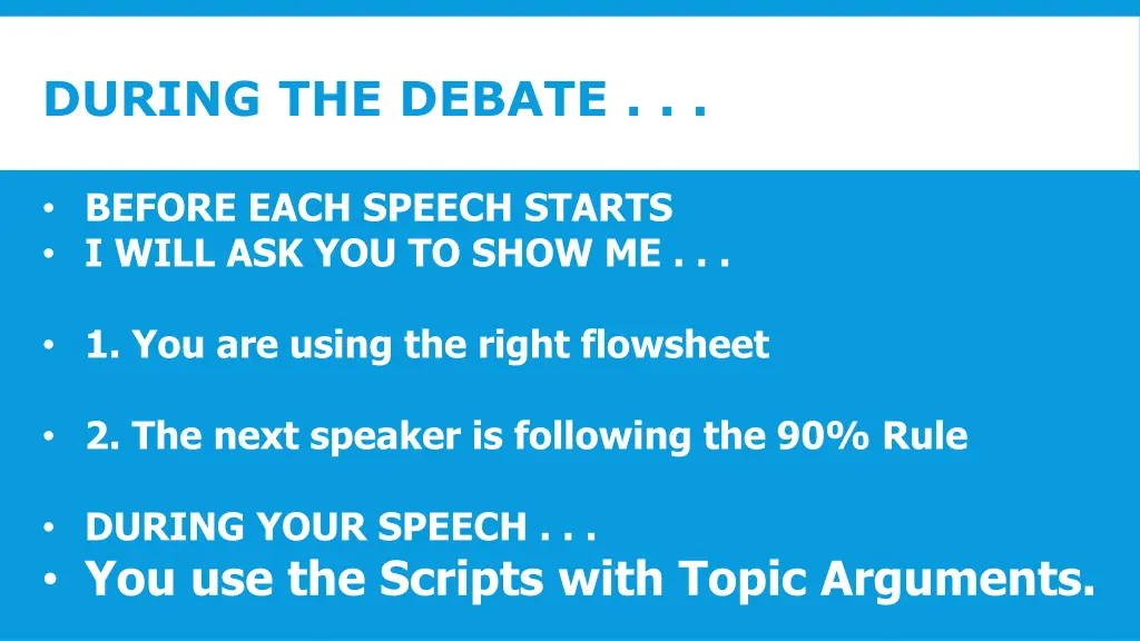 during the debate