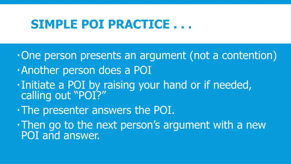 simple poi practice