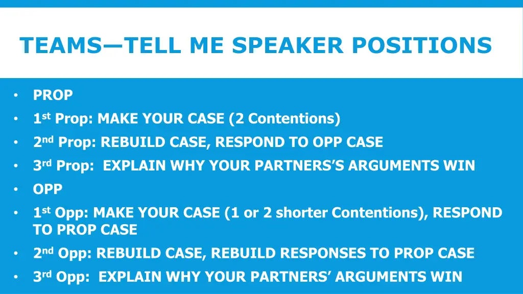 teams tell me speaker positions
