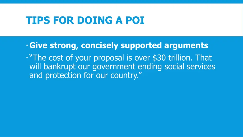tips for doing a poi 1