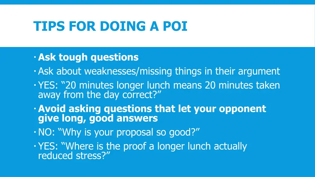 tips for doing a poi
