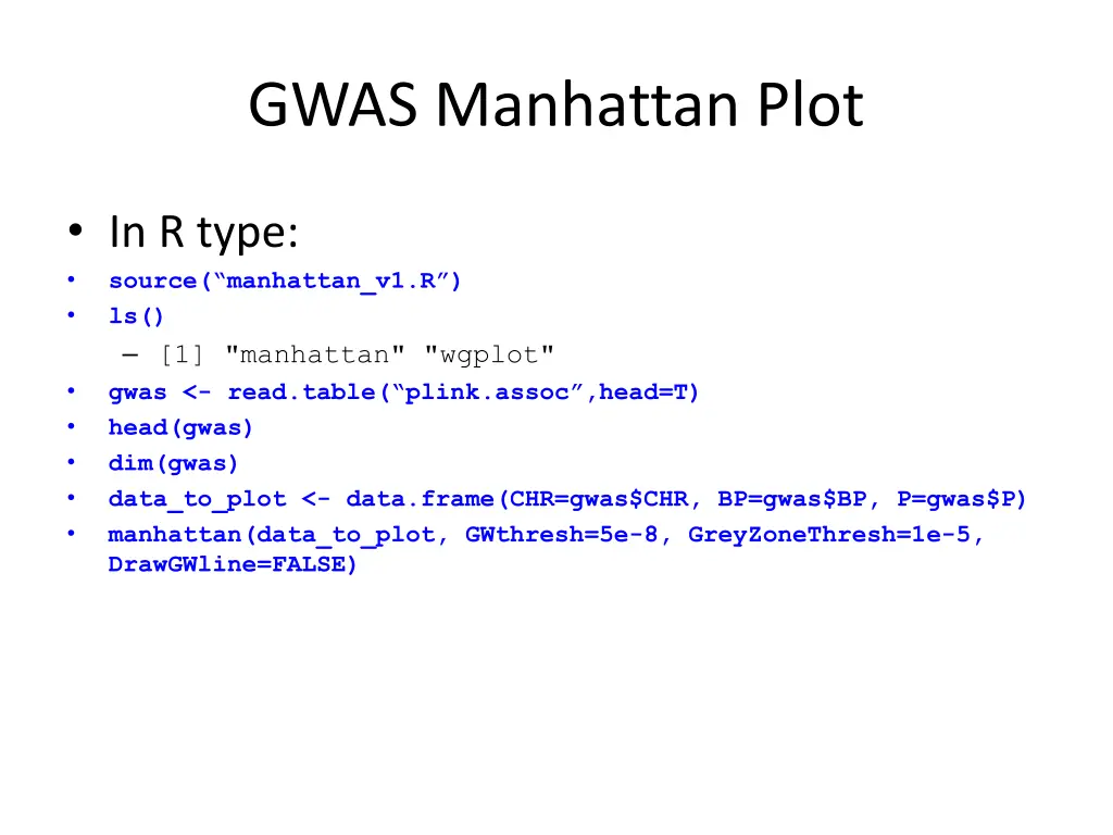 gwas manhattan plot