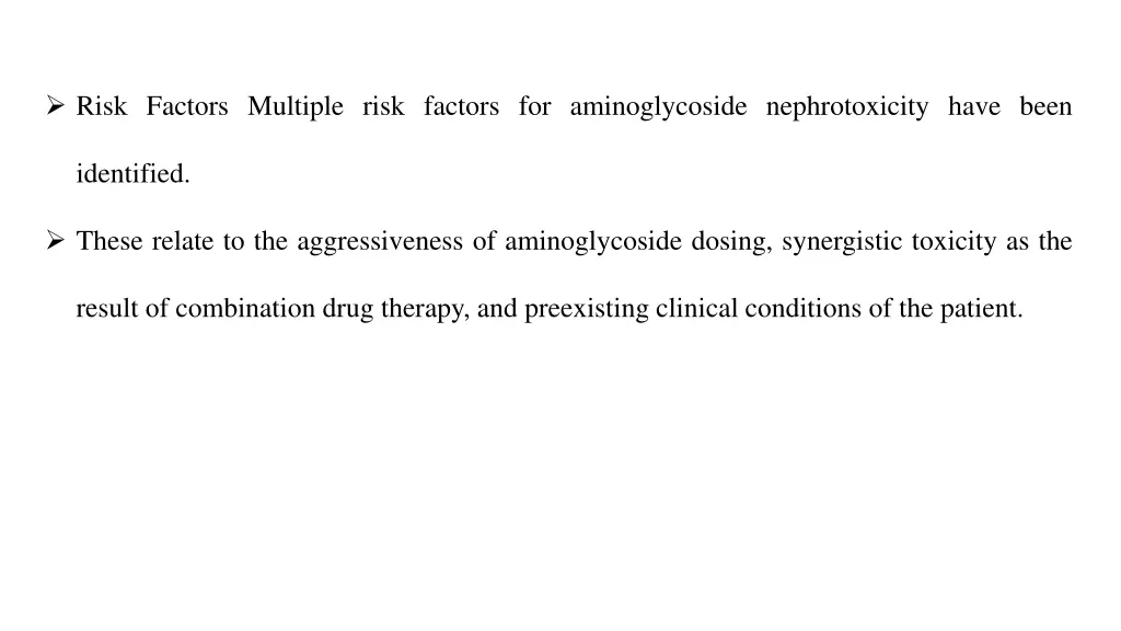 risk factors multiple risk factors