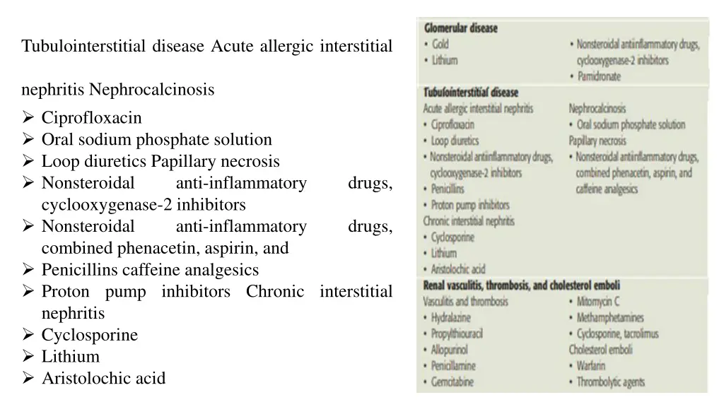 tubulointerstitial disease acute allergic