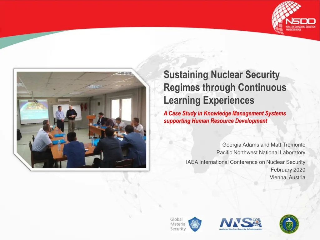 sustaining nuclear security regimes through