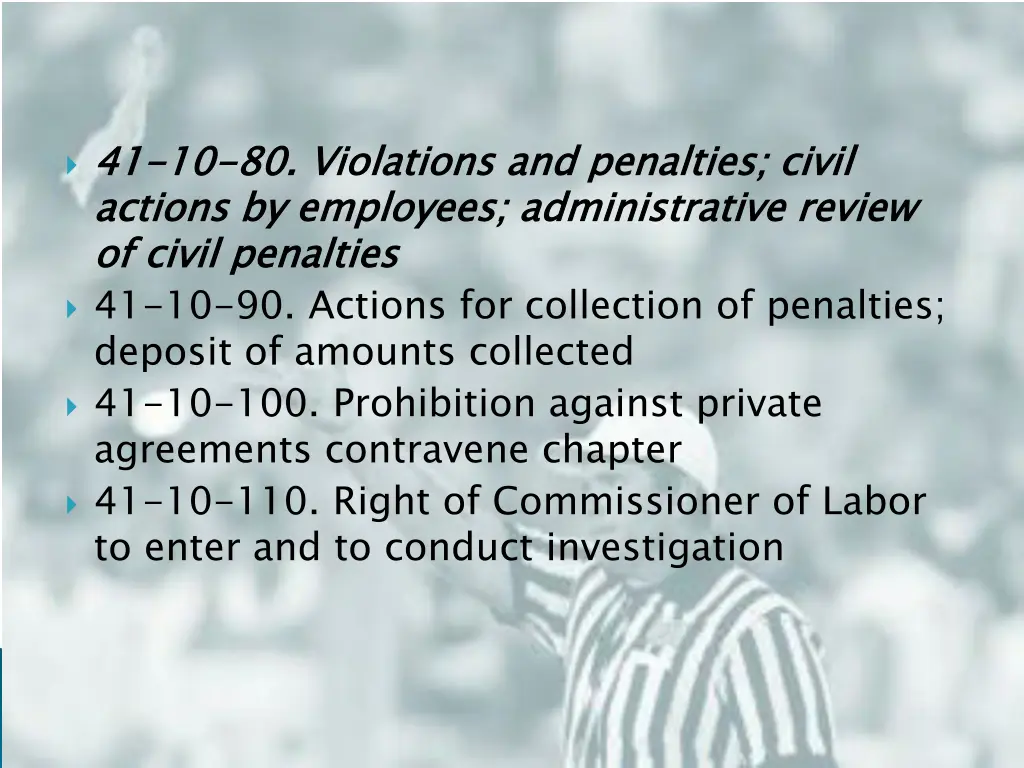 41 actions by employees administrative review