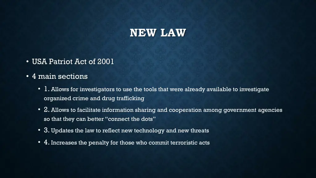 new law