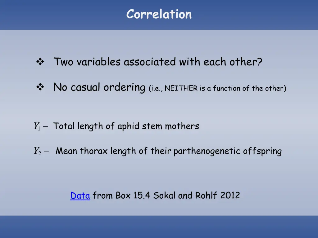 correlation