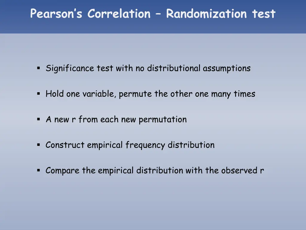 pearson s correlation randomization test