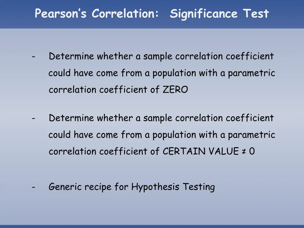 pearson s correlation significance test