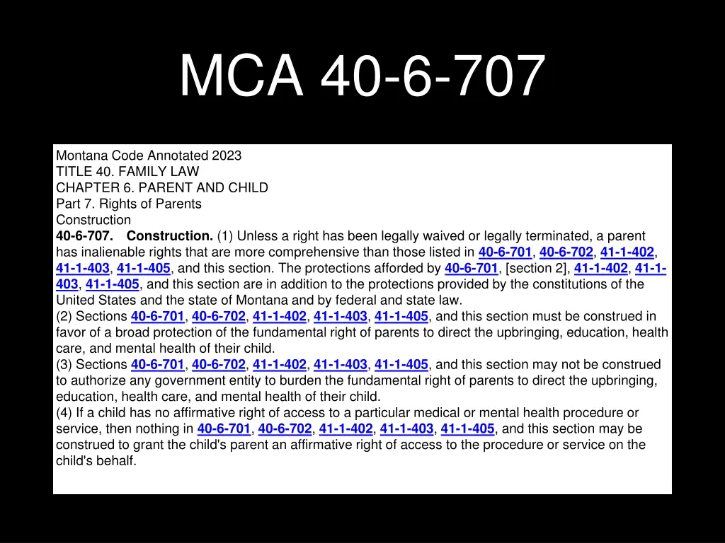 mca 40 6 707