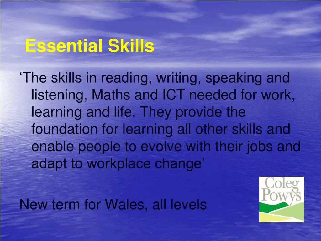 essential skills
