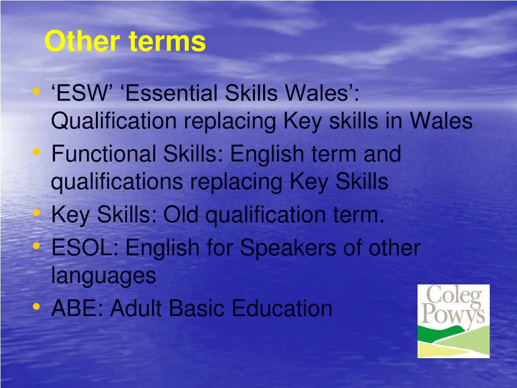 other terms