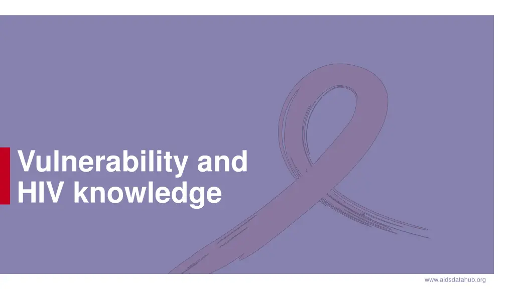 vulnerability and hiv knowledge