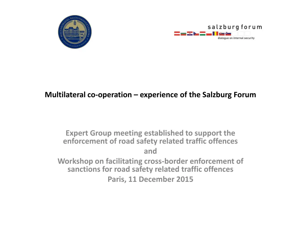 multilateral co operation experience