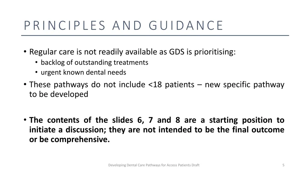 principles and guidance 2