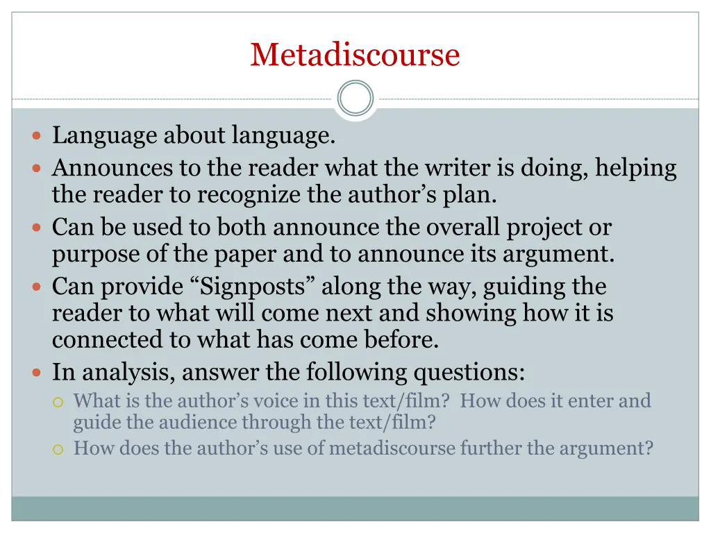 metadiscourse