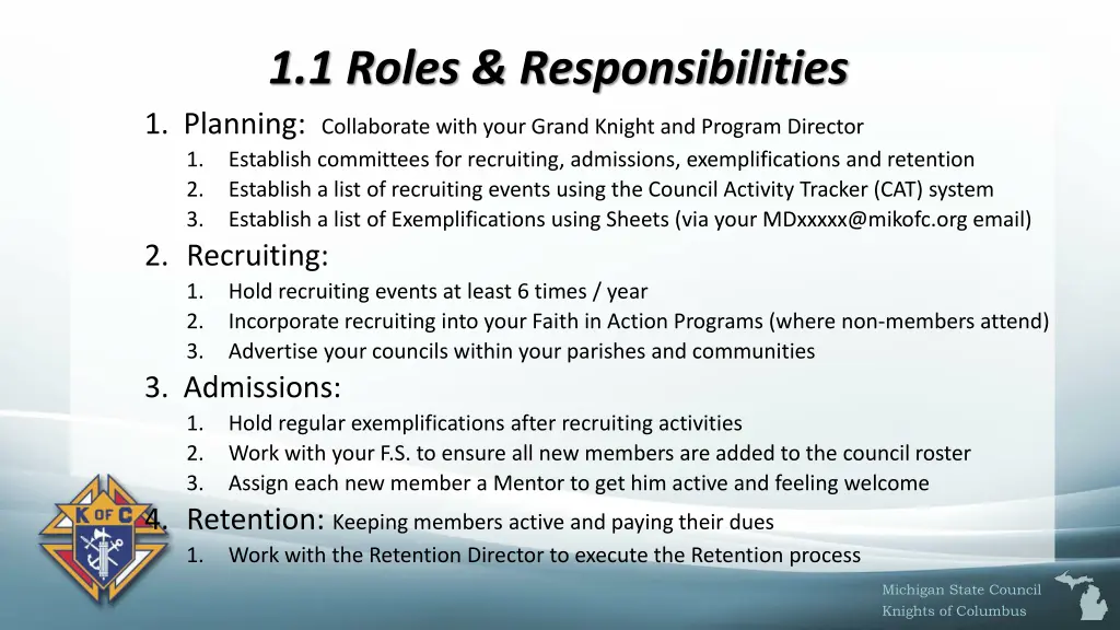 1 1 roles responsibilities 1 planning collaborate