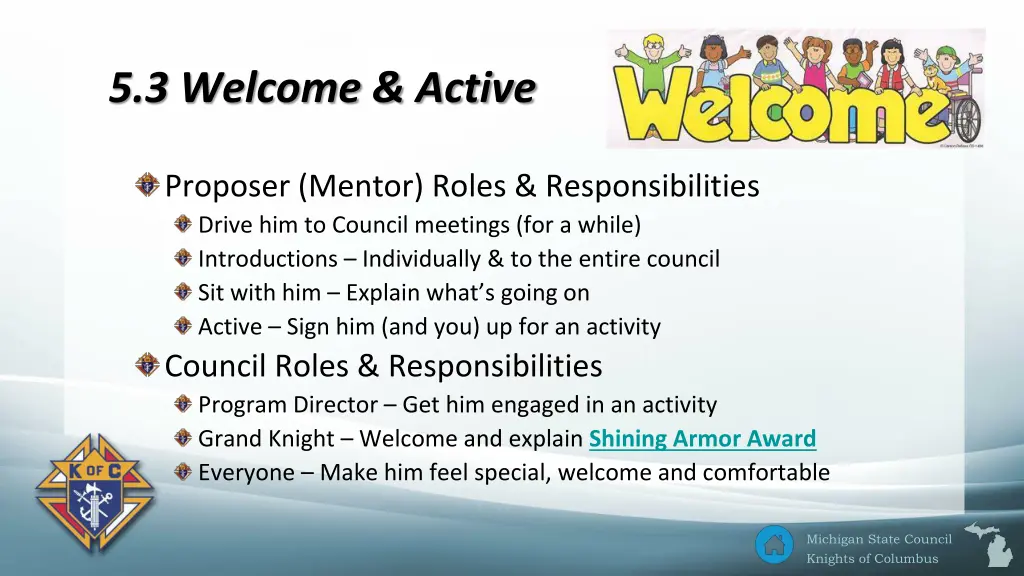 5 3 welcome active