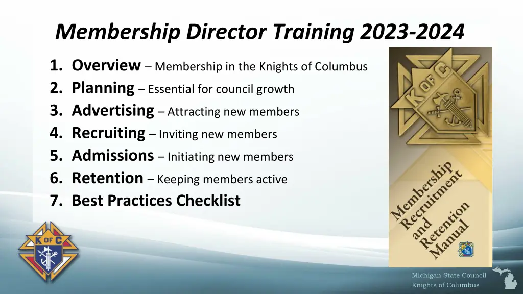 membership director training 2023 2024