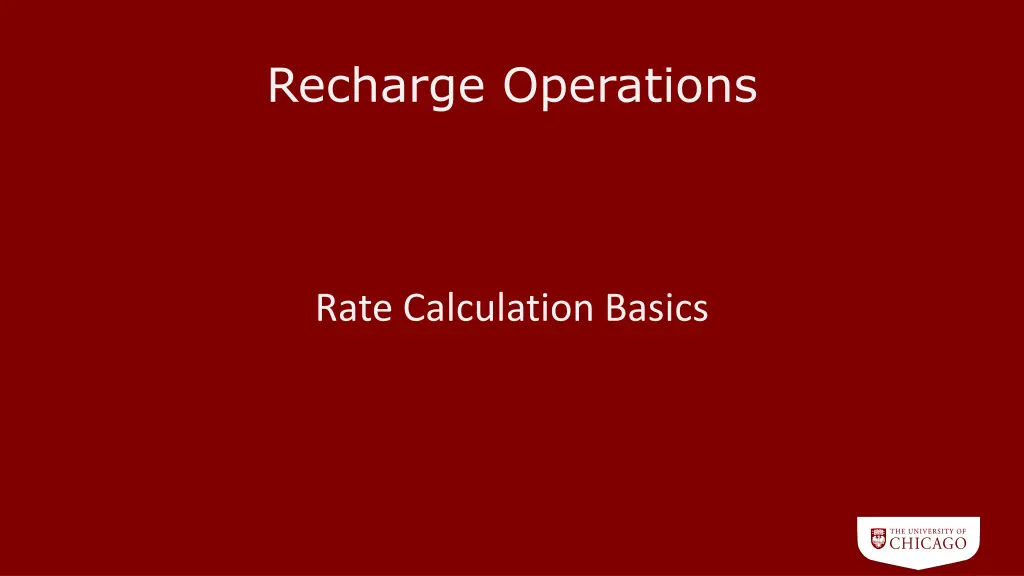 recharge operations 1