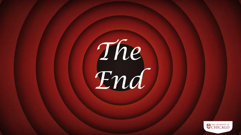 the end