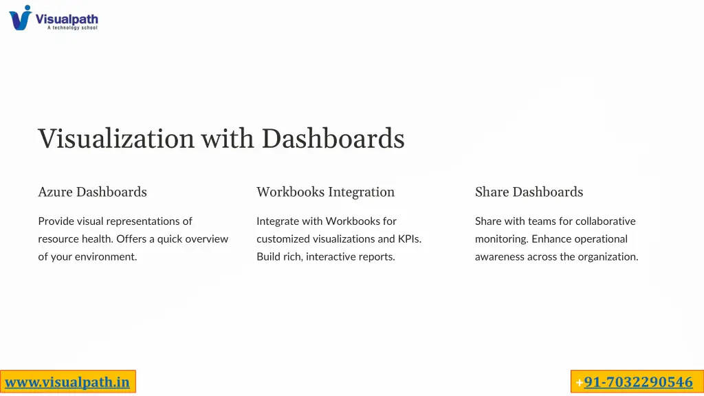 visualization with dashboards