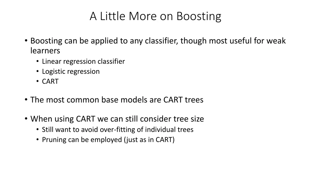a little more on boosting