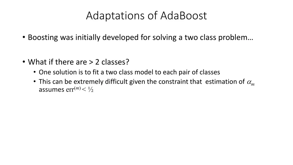 adaptations of adaboost