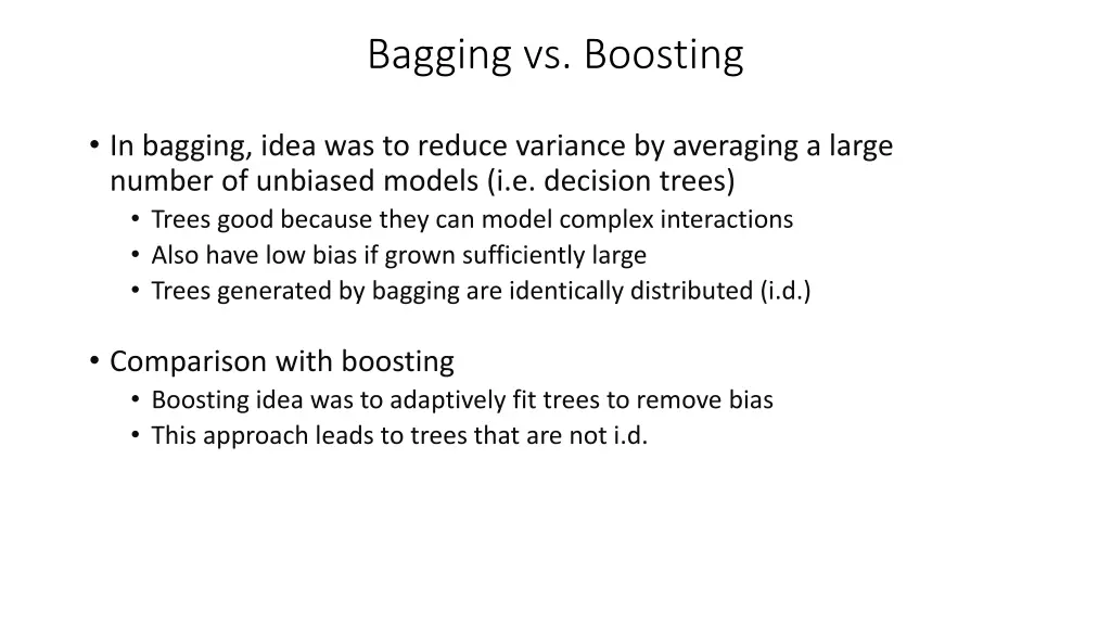 bagging vs boosting