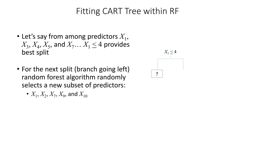 fitting cart tree within rf 1
