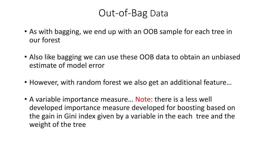 out of bag data 1