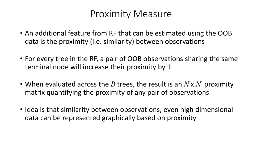 proximity measure