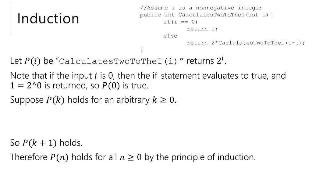 assume i is a nonnegative integer public