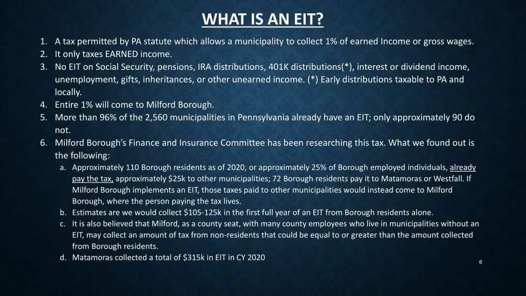 what is an eit