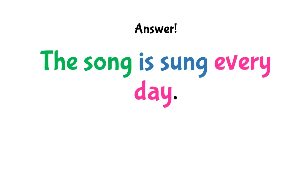 answer