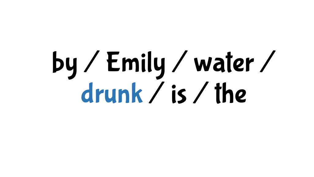 by emily water drunk is the