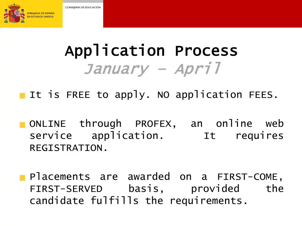 application application process january january
