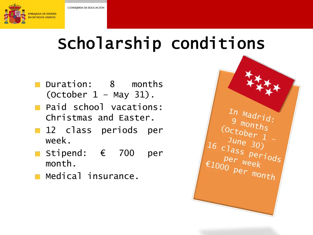 scholarship scholarship conditions