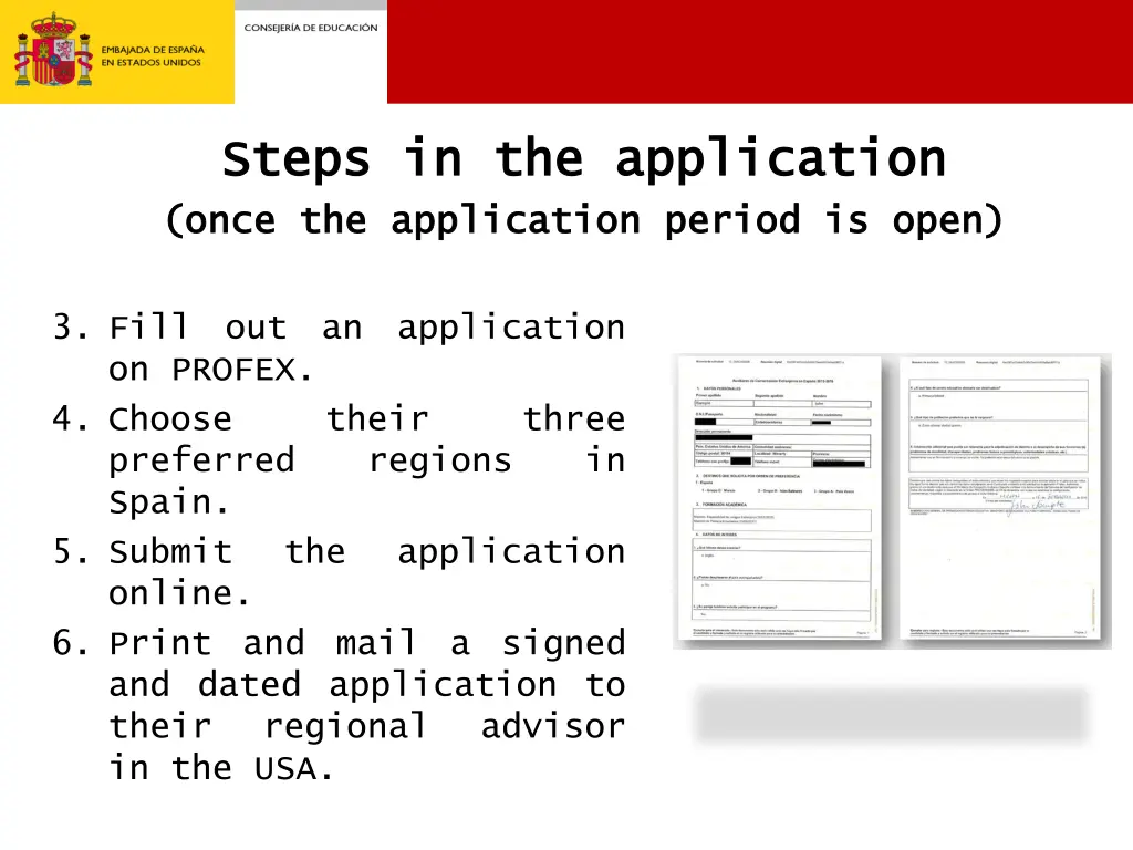 steps in the application steps in the application 1