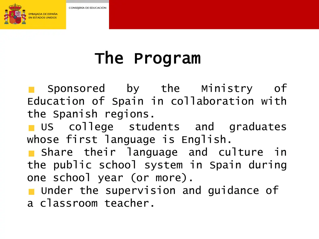 the the program program